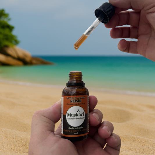 Extrato de cogumelo Reishi - Ganoderma Lucidum - 30ml