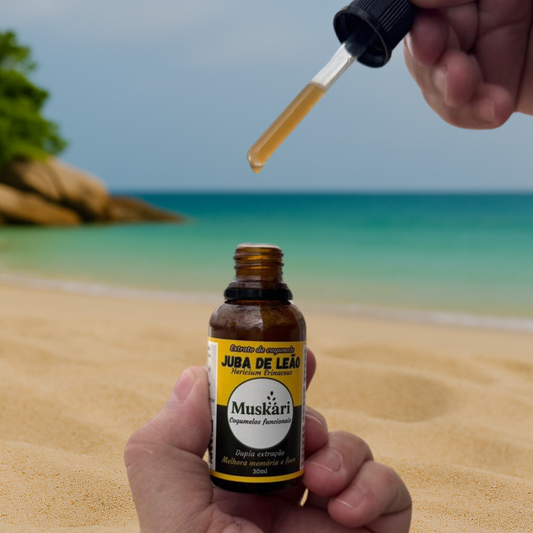 Extrato de cogumelo Juba de Leão - Hericium Erinaceus - 30ml