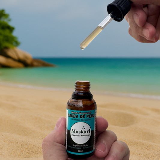 Extrato de cogumelo Cauda de Peru - Trametes Versicolor - 30ml