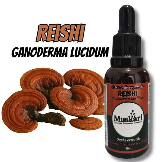 Extrato de cogumelo Reishi - Ganoderma Lucidum - 30ml