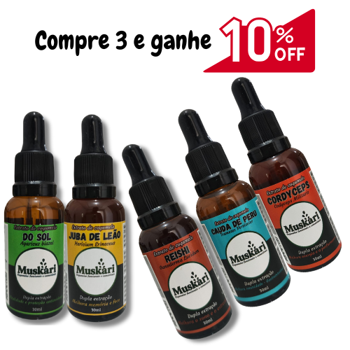 Monte seu combo com 03 (TRÊS) extratos à sua escolha com 10% off