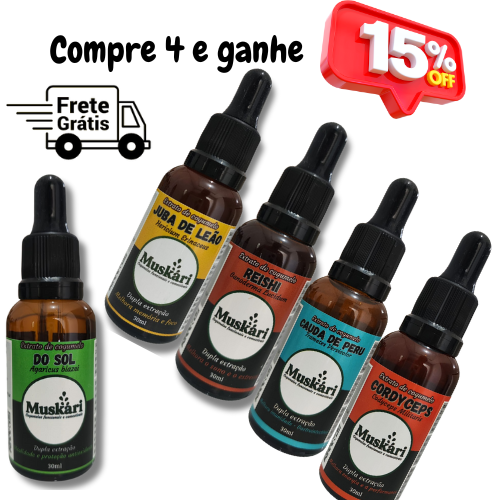 Monte seu combo com 04 (QUATRO) extratos à sua escolha com 15% off