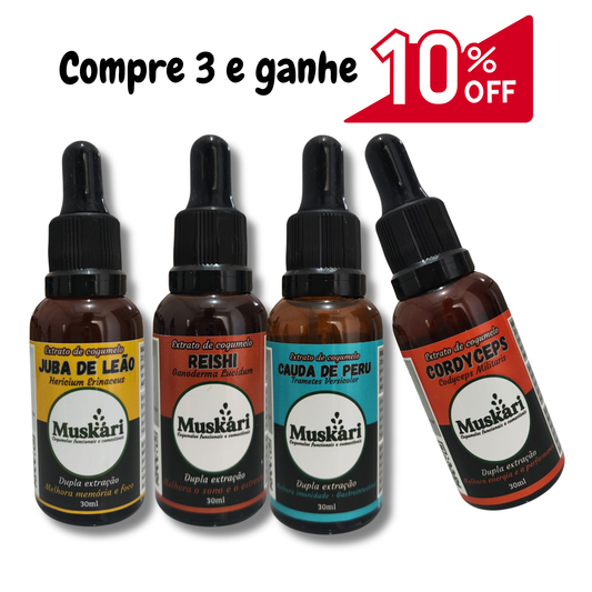 Monte seu combo com 03 (TRÊS) extratos à sua escolha com 10% off