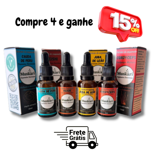 Monte seu combo com 04 (QUATRO) extratos à sua escolha com 15% off