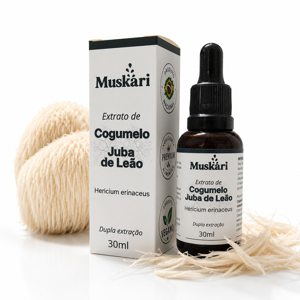 Kit 25 extratos Juba de Leão ou Cordyceps - Caixa fechada