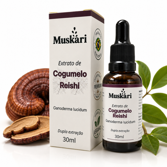 Extrato de cogumelo Reishi - Ganoderma Lucidum - 30ml